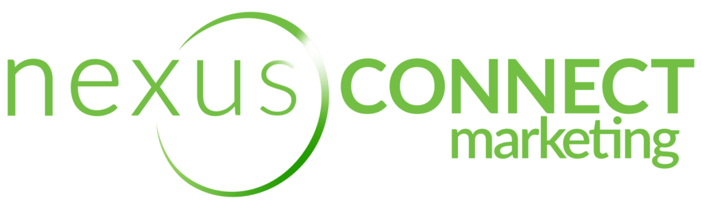 Nexus-Connect-Marketing-Green-Logo-With-Sheen-on-Swoosh